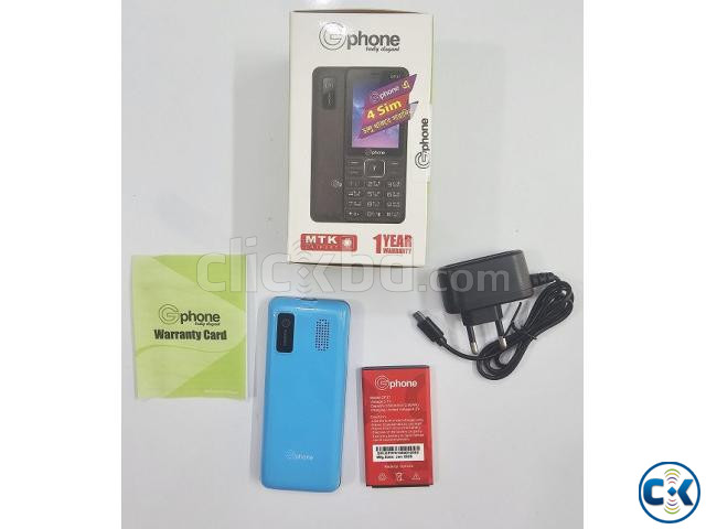 Gphone Gp37 Phone Four Sim 3500mAh Blue large image 1