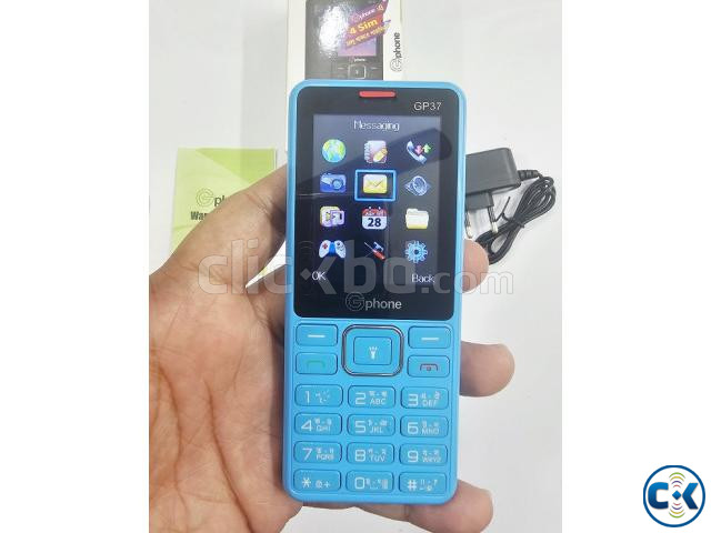 Gphone Gp37 Phone Four Sim 3500mAh Blue large image 3