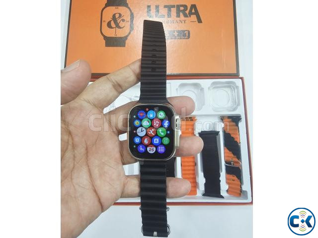 Y80 Ultra Smartwatch Bluetooth Call With 8 Strap large image 2