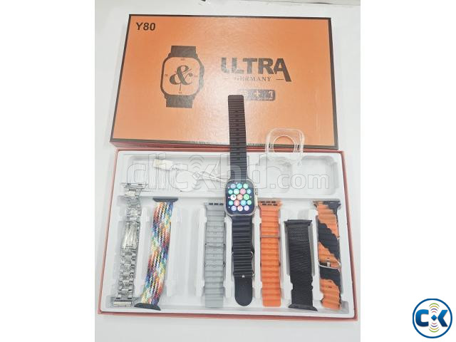 Y80 Ultra Smartwatch Bluetooth Call With 8 Strap large image 4