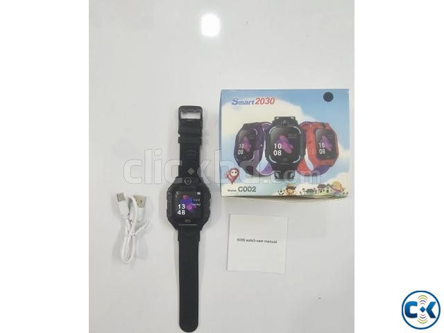 C002 Kids Smartwatch GPS Tracker Camera Black large image 1