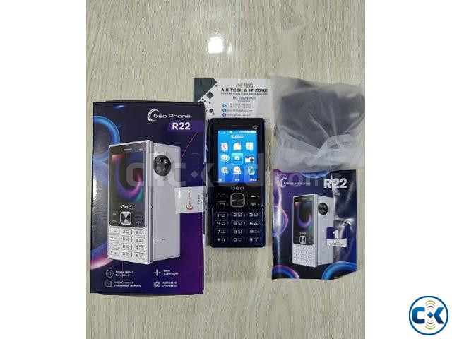 Geo R22 Super Slim Phone Metal Body Dual Sim Blue large image 4
