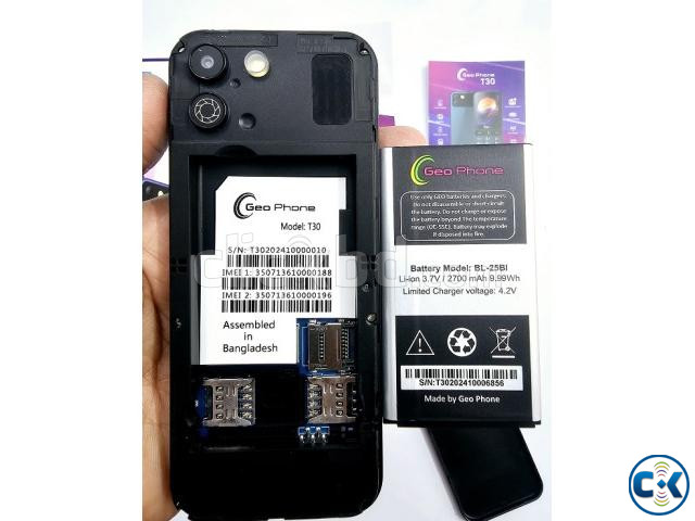 Geo T30 4G Android Touch Button Phone large image 1
