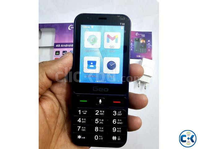 Geo T30 4G Android Touch Button Phone large image 2