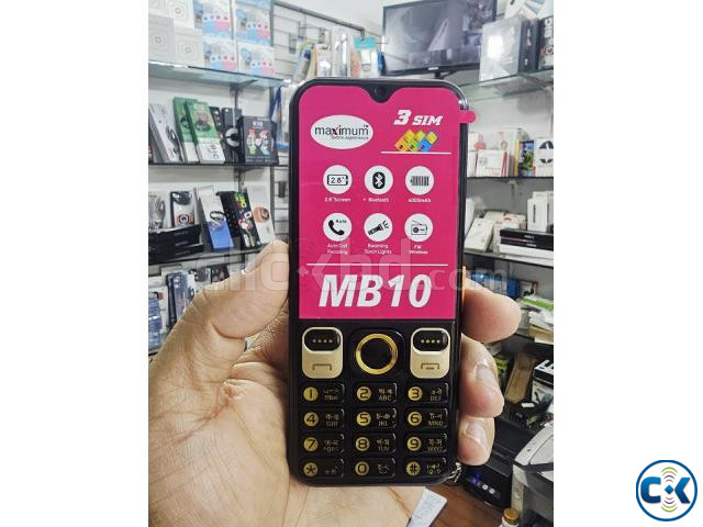 Maximum MB10 Button Phone Three Sim 4000mAh large image 3