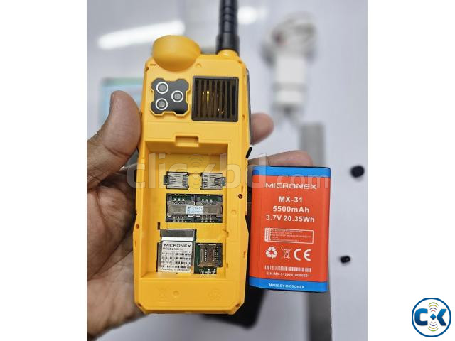 Micronex MX31 Antenna Phone Four Sim Magic Voice Black large image 3