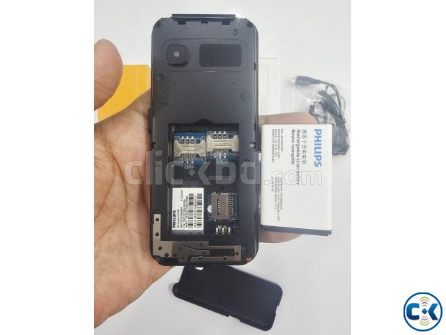 Philips E209 Button Phone Dual Sim Black large image 4