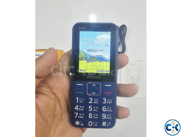 Philips E209 Feature Phone Blue large image 3