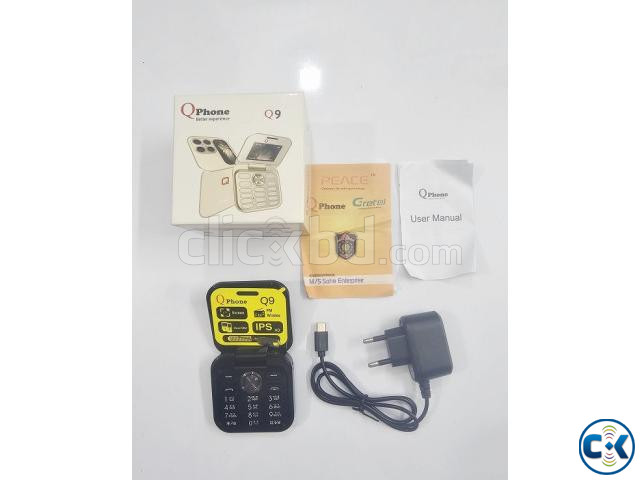 Qphone Q9 Folding Phone Black large image 3