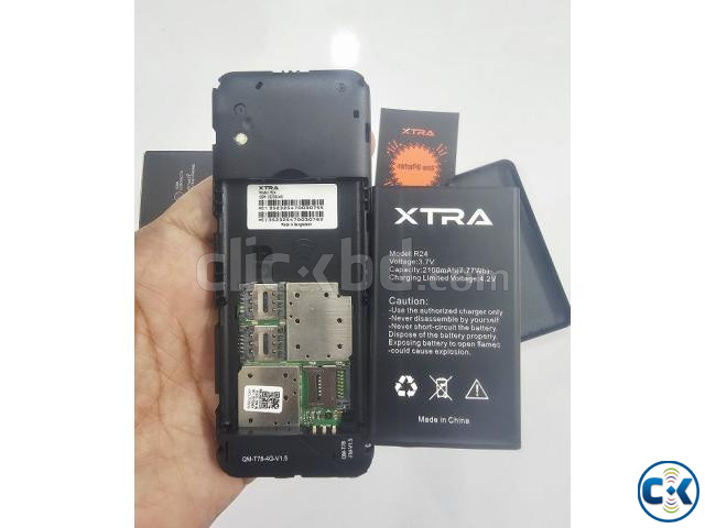 XTRA R24 4G Button Phone Dual Sim Black large image 3