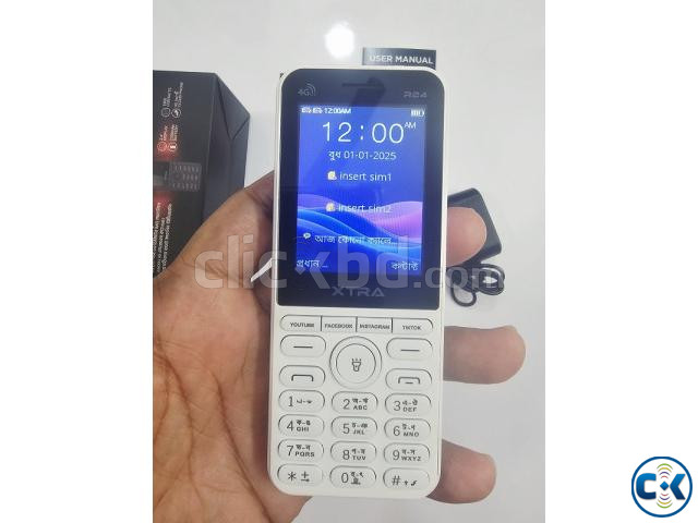 XTRA R24 4G internet Feature Phone White large image 3