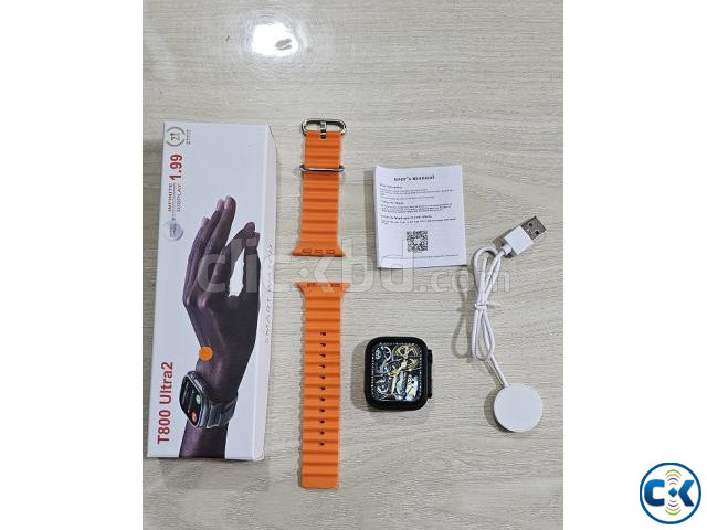 T800 Ultra 2 Smartwatch Bluetooth Calling Series 9 Orange large image 1