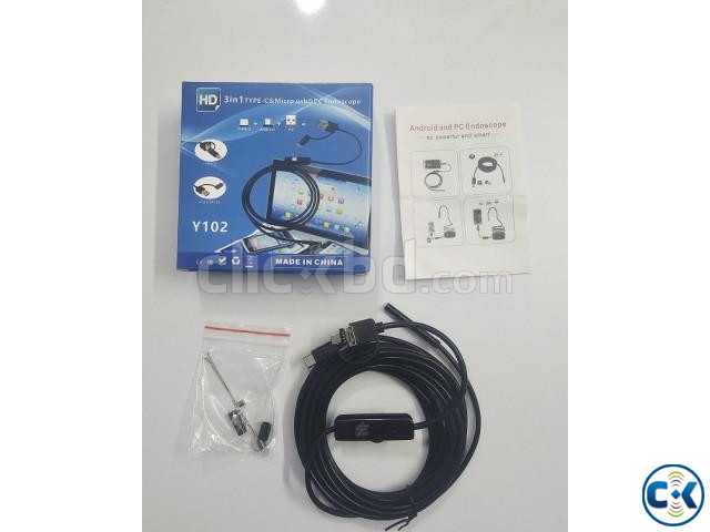 Y101 3 in 1 inspection Endoscope Camera 5 Meter Waterproof large image 1