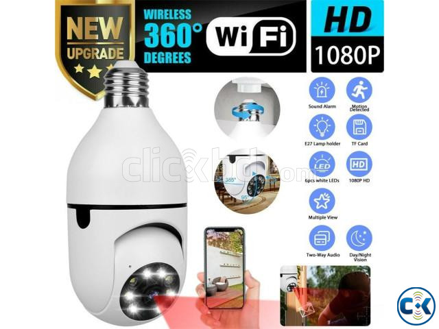 V380 Panorama Moving IP Wifi Light Video Camera large image 1