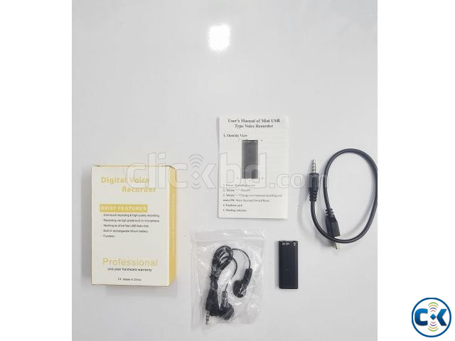 8GB Mini Hidden Audio Voice Recorder large image 1