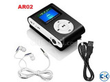 AR02 Mini MP3 Player With Display Black