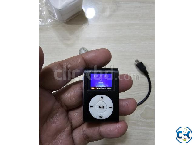 AR02 Mini MP3 Player With Display Black large image 1