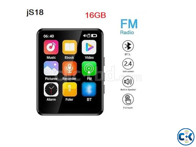 JS18 Bluetooth Mp4 Music Player 16GB Touch large image 1