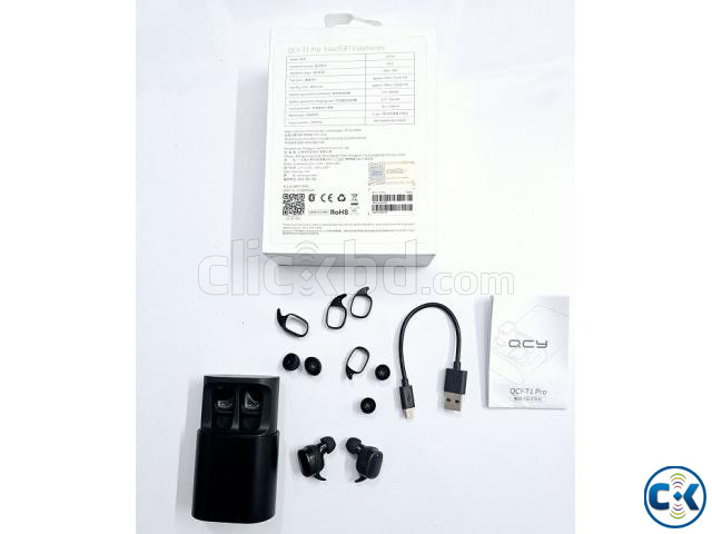 QCY T1 Pro Touch Bluetooth Earphone large image 4