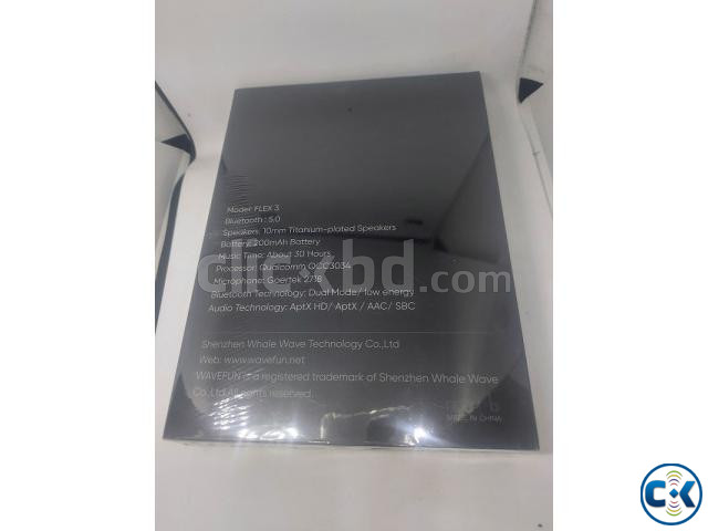 Wavefun Flex 3 Neckband Bluetooth Headphones 30 Hour Charge large image 2