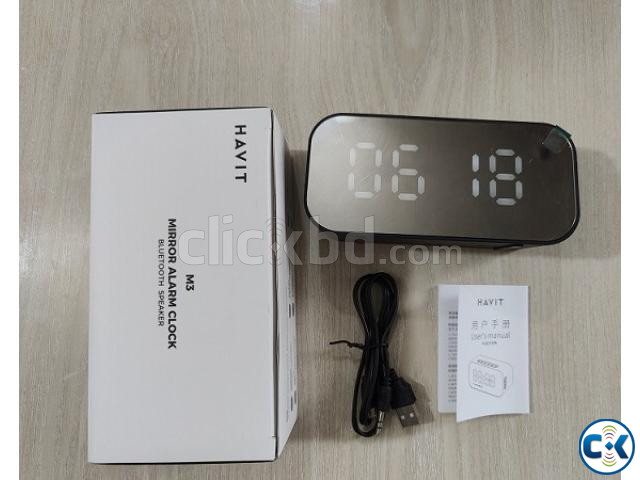 Havit M3 Bluetooth Speaker Alarm Clock large image 3