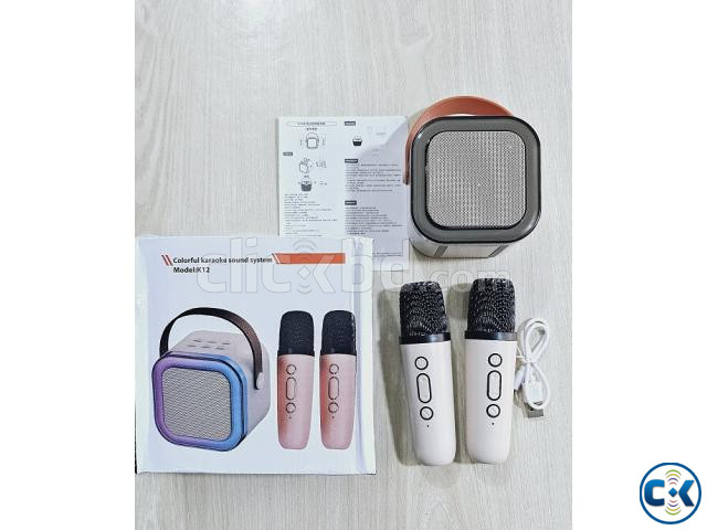 K12 RGB Wireless Karaoke Bluetooth Speaker With Two Micropho large image 1