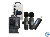 K35 Pro Dual Mic Wireless Microphone For Smartphone DSLR