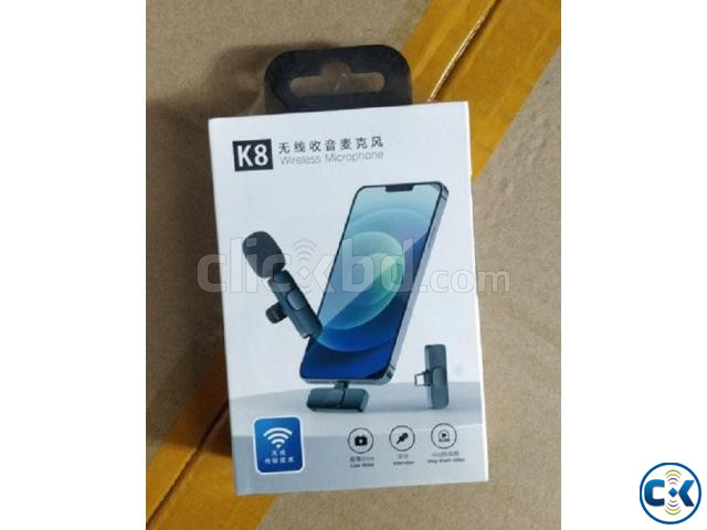 K8 Wireless Clip Microphone For Lighting Rechargeable large image 3