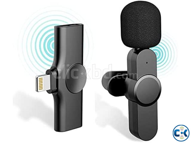 K8 Wireless Clip Microphone For Type-C Rechargeable large image 1