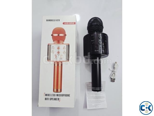 WS858 Bluetooth Karaoke Microphone With Voice Change Option large image 1