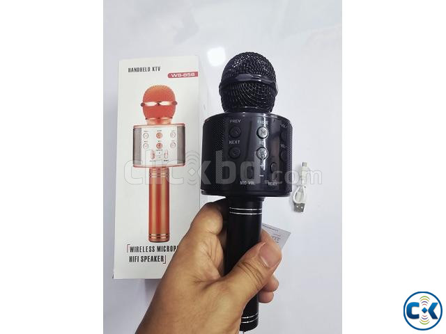 WS858 Bluetooth Karaoke Microphone With Voice Change Option large image 2