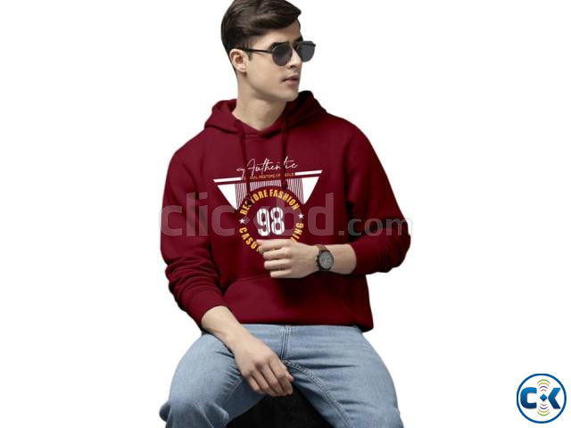 Cotton Hoodie for Men large image 2