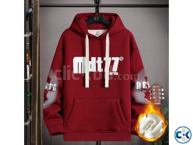Cotton Hoodie for Men large image 1