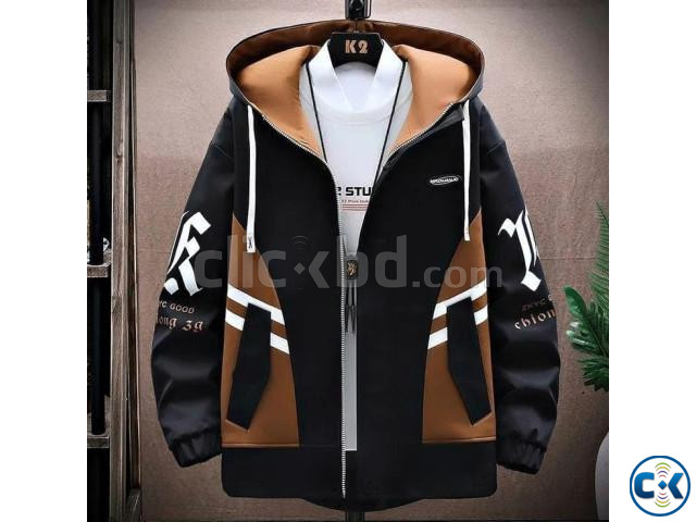 Cotton Hoodie for Men large image 1