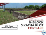 4 Katha Plot M Block Basundhara R A প্লট বিক্রি হবে