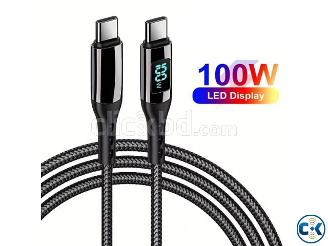 100W LED Display PD Fast Charging Cable large image 0