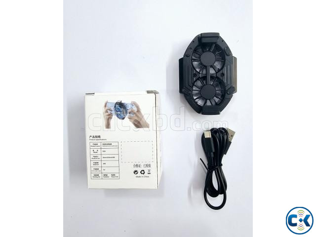 FS01 Dual Fan Dual Battery Rechargeable Mobile Phone Cooler large image 2