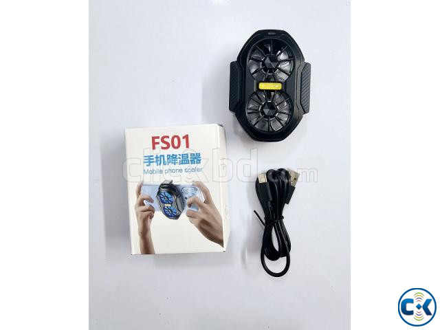 FS01 Dual Fan Dual Battery Rechargeable Mobile Phone Cooler large image 4