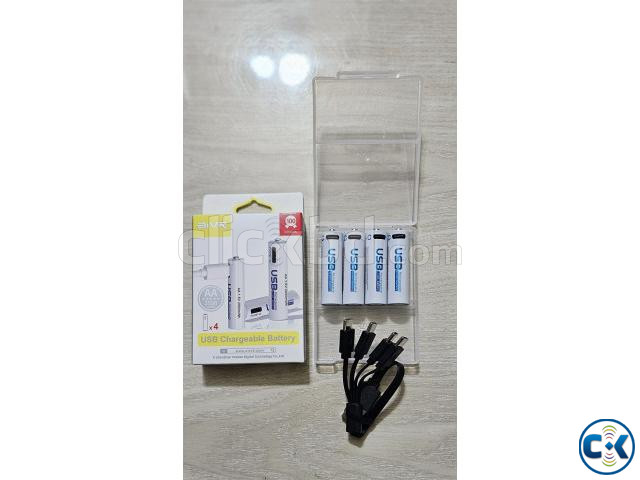 AiVR AA Rechargeable Battery 2550mAh Charger Battery 4pc large image 2