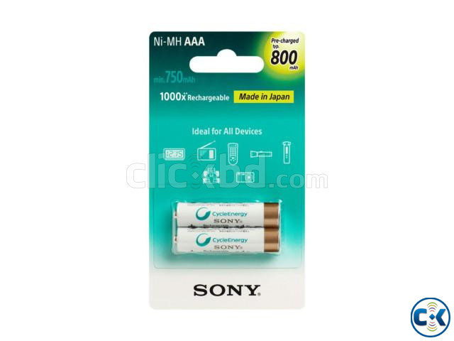Sony AAA 800mAh Rechargeable Battery -2pc - Original large image 0