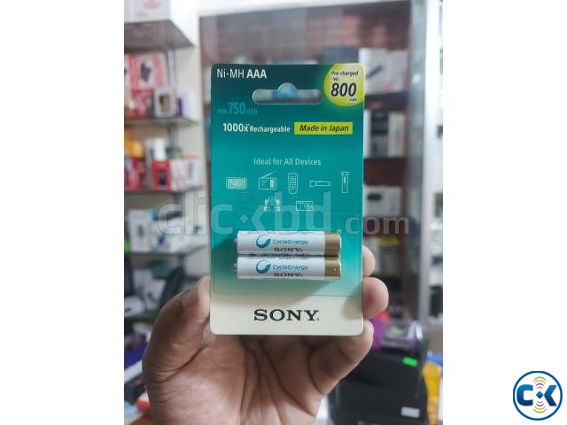 Sony AAA 800mAh Rechargeable Battery -2pc - Original large image 1