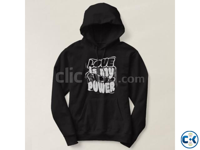 Custom Printed Hoodie Love Is My Superpower Stylish Unisex large image 0