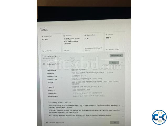 Ryzen PC with monitor large image 2