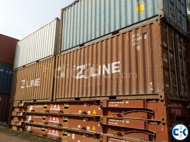 20 feet Dry Container Old Shipping Containers sale in BD large image 1