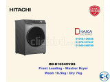 Hitachi BD-D1054HVOS Front Loading Washer Dryer 10.5 KG