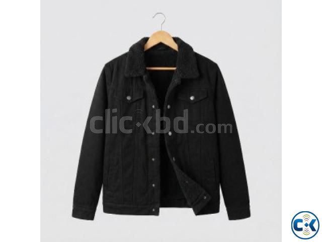Premium Denim Sherpa Lined Jacket large image 2