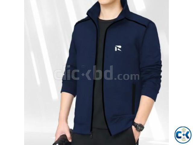 Men s Premium china Bonded Jacket Black  large image 0