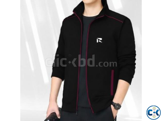 Men s Premium china Bonded Jacket Black  large image 1