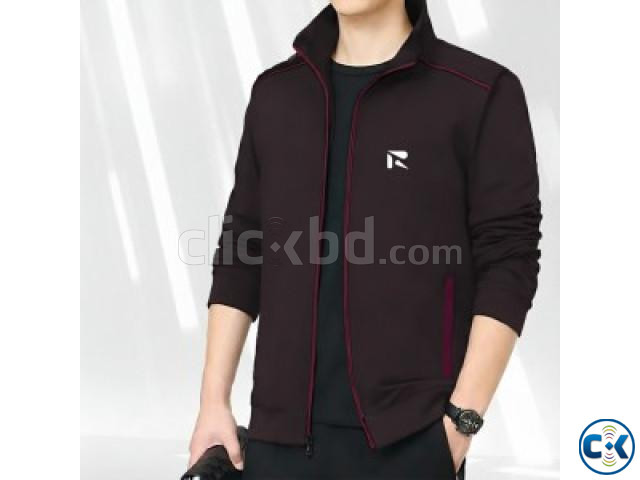 Men s Premium china Bonded Jacket Black  large image 2