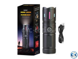 D5 Aluminium Alloy Super Bright Flashlight Zoom Display Red